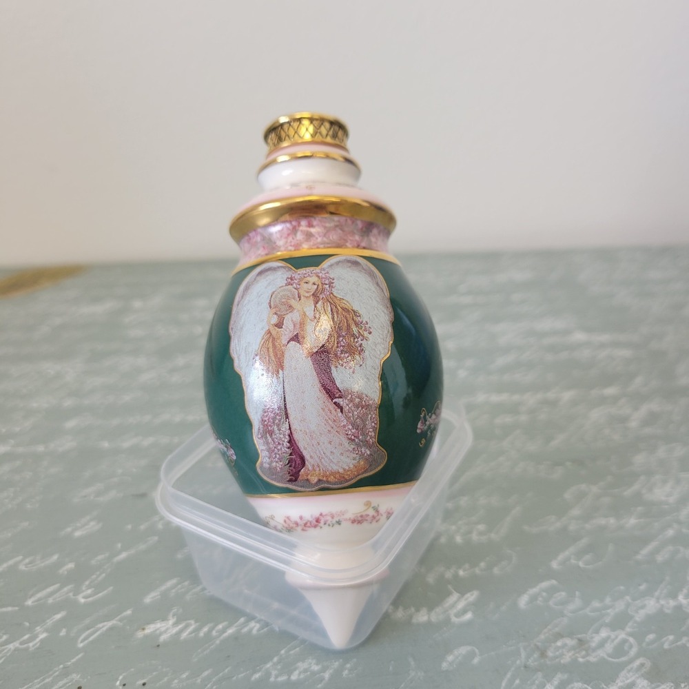 Bradford Editions heirloom porcelain symphony of angels teardrop‎ ornament